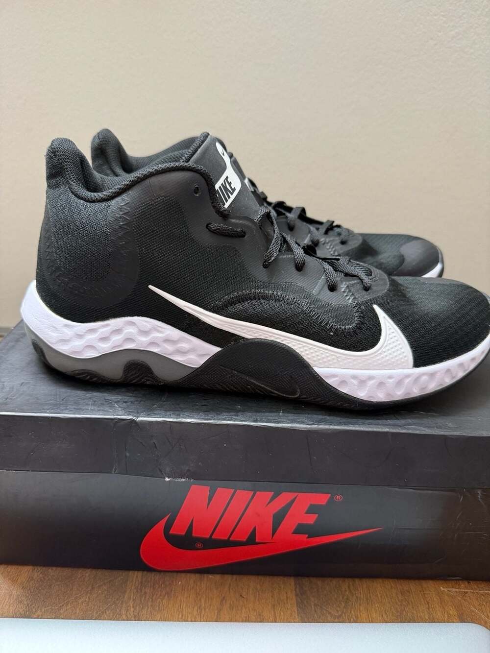 Nike Renew Elevate Black Smoke Grey Basketball Shoes
